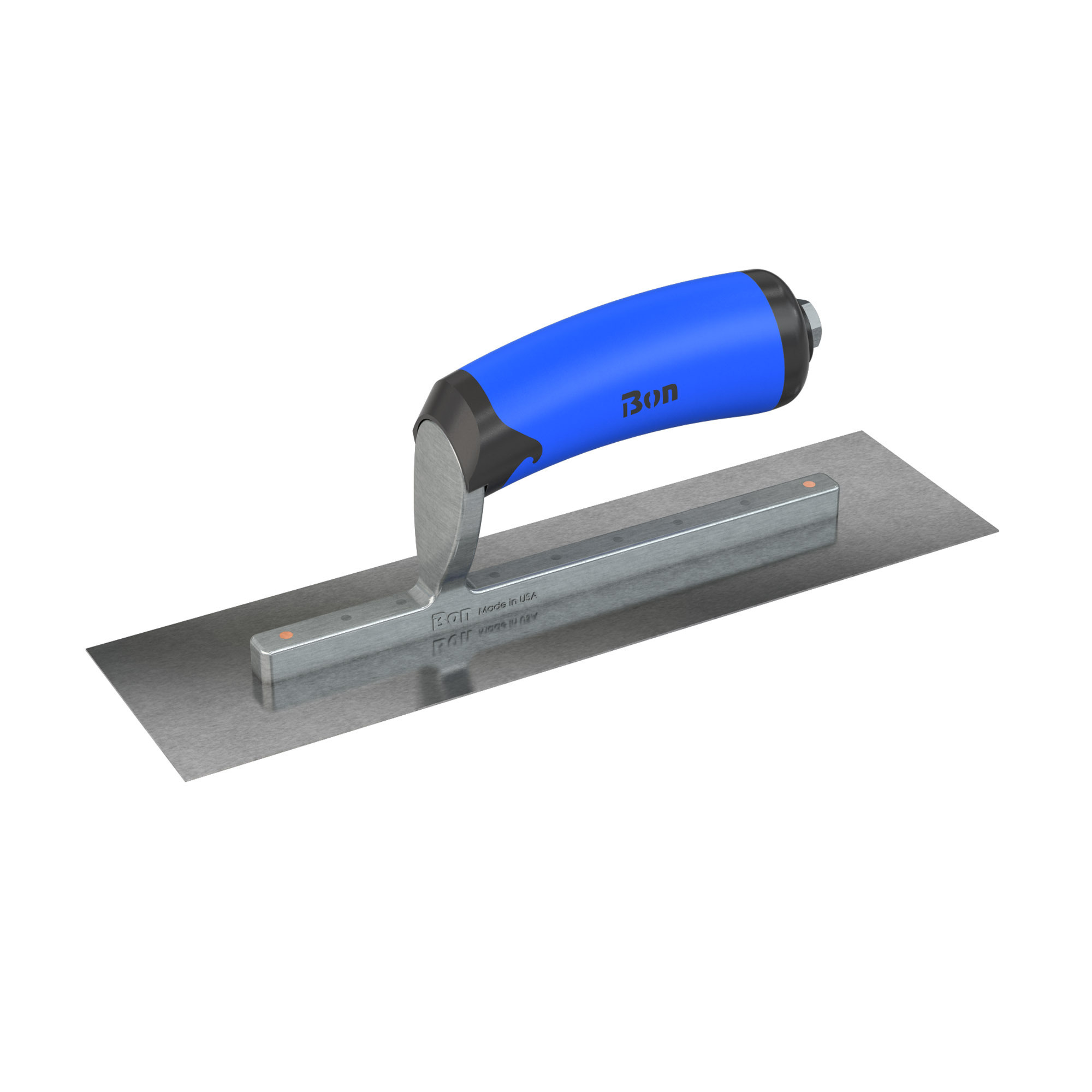 Bon Steel City, Fin. Trowel - Sq. - CarSteel - 11 x 3 - CMFT Grip, Blade Material Carbon Steel, Blade Length 11 in, Blade Width 3 in, Model# 67-218